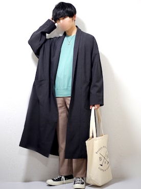 「NUMBER (N)INE（ナンバーナイン）のアイテム（その他アウター）」を使った、ひっちさん（メンズ・172cm）の春コーディネート