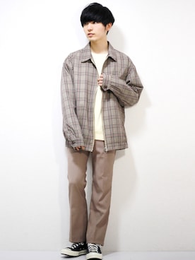 「SITRY（シトリー）のアイテム（ブルゾン）」を使った、ひっちさん（メンズ・170cm）の春コーディネート
