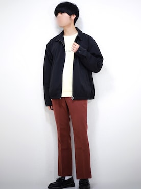 「MinoriTY（マイノリティ）のアイテム（スウェット）」を使った、HICCHIさん（メンズ・170cm）の春コーディネート