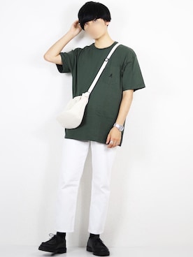 「GUコーデ」｜「アイテム（モカシン/デッキシューズ）」を使った、ひっちさん（メンズ・170cm）の夏コーディネート