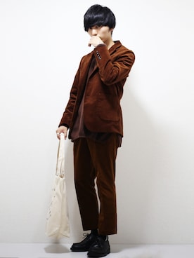 「GUコーデ」｜「アイテム（モカシン/デッキシューズ）」を使った、ひっちさん（メンズ・170cm）の秋コーディネート