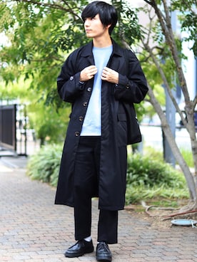 「kutir（クティール）のアイテム（その他アウター）」を使った、ひっちさん（メンズ・172cm）の秋コーディネート