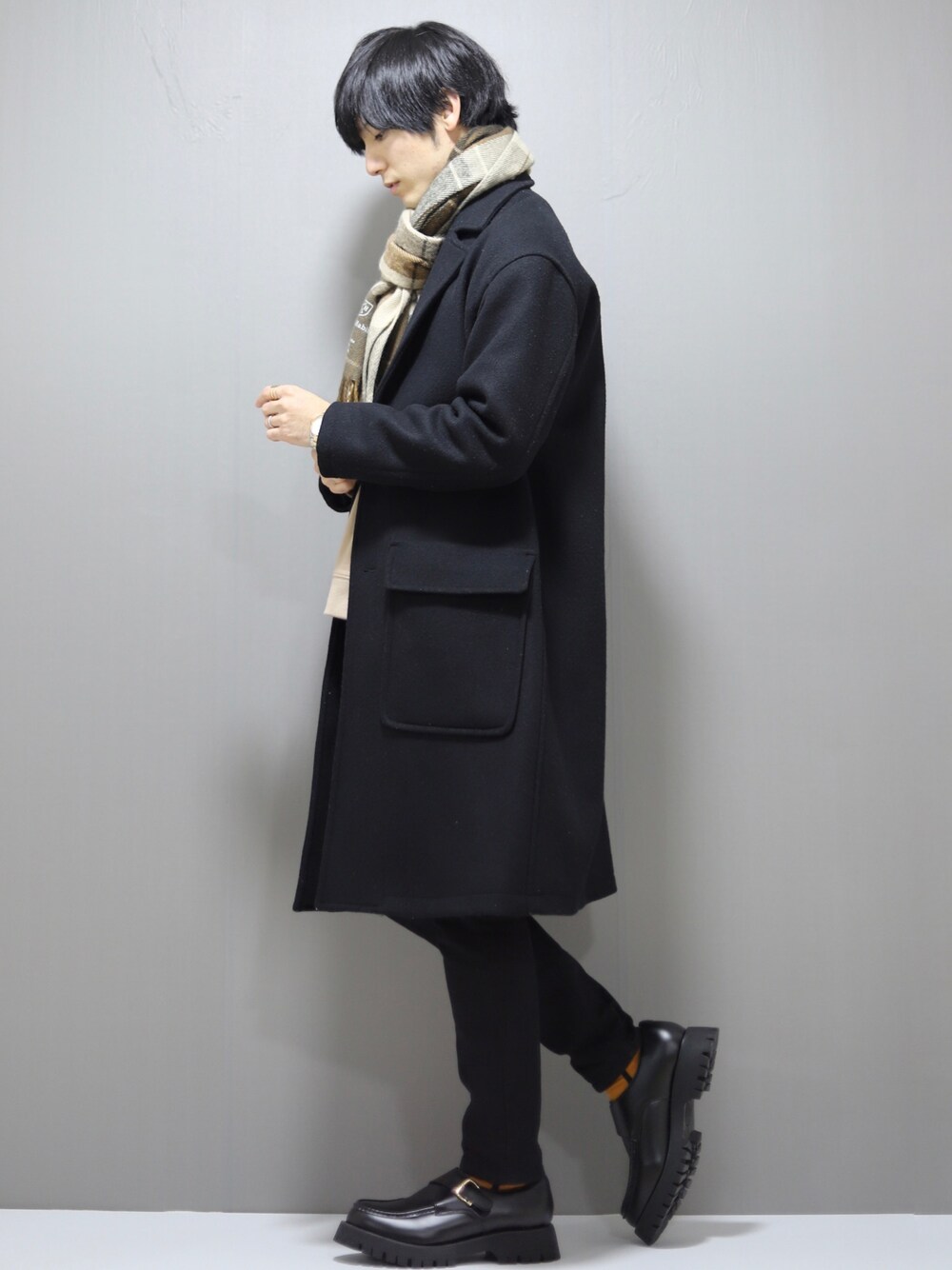 LIDNM（リドム）の「エアーメルトンオーバーコート（チェスターコート