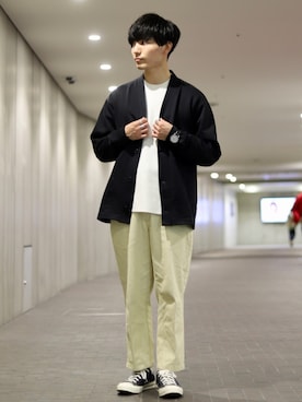 「21ss」｜「アイテム（その他）」を使った、ひっちさん（メンズ・172cm）の冬コーディネート