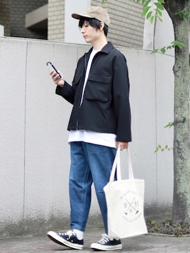 「ITEMS URBANRESEARCH（アイテムズ アーバンリサーチ）のアイテム（セットアップ）」を使った、ひっちさん（メンズ・172cm）の春コーディネート