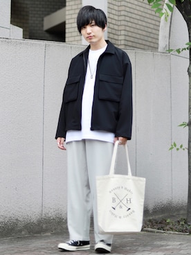 「ITEMS URBANRESEARCH（アイテムズ アーバンリサーチ）のアイテム（セットアップ）」を使った、ひっちさん（メンズ・172cm）の春コーディネート