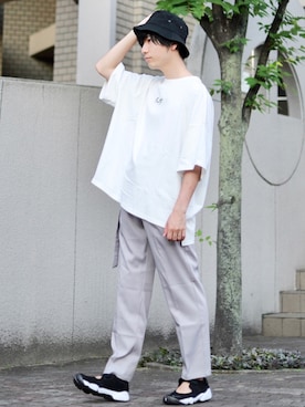 「CREARE LINO」｜ひっちさん（メンズ・172cm）の夏コーディネート