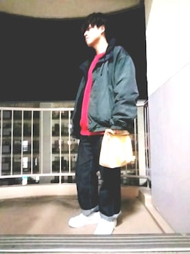 「マクドナルド」｜「アイテム（ジャケット/アウター）」を使った、O君さん（メンズ・170cm）の冬コーディネート