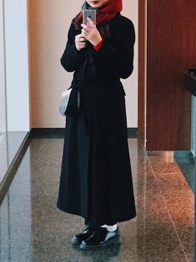 「Calvin Klein（カルバン・クライン）のアイテム（その他アウター）」を使った、Shihoさん（レディース・159cm）の冬コーディネート