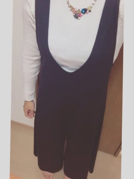 「Avail（アベイル）のアイテム（つなぎ/オールインワン）」を使った、みゆさん（レディース・155cm）の秋コーディネート