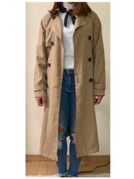「FUN（ファン）のアイテム（トレンチコート）」を使った、みゆさん（レディース・155cm）の春コーディネート