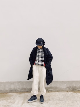 「Onitsuka Tiger × ANDREA POMPILIO（オニツカタイガーアンドレアポンピリオ）のアイテム」を使った、juejueさん（レディース・160cm）の冬コーディネート