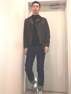 「ドラフトリーバイス」｜「アイテム（スニーカー）」を使った、ゆーすさん（メンズ・180cm）の冬コーディネート