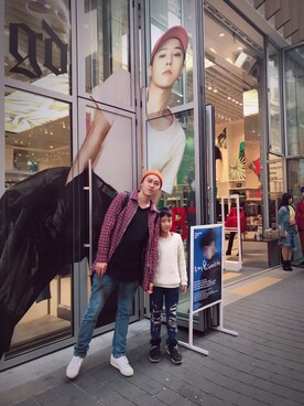 「OVERKILL inc.（オーバーキル）のアイテム」を使った、Long Long Leeさん（メンズ・178cm）の春コーディネート