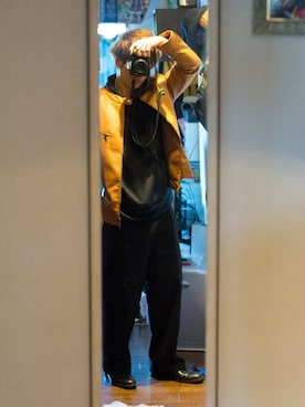 「ZIP FIVE（ジップファイブ）のアイテム（ライダースジャケット）」を使った、kiyochaさん（メンズ・163cm）の春コーディネート