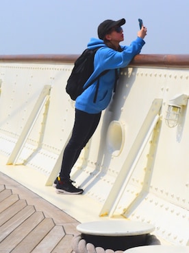 「Candy Stripper（キャンディストリッパー）のアイテム（キャップ）」を使った、ま な ちさん（レディース・153cm）の春コーディネート