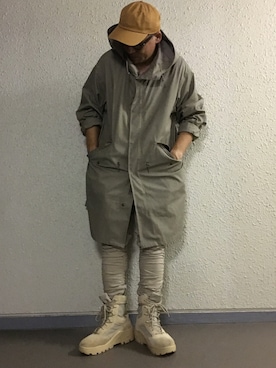 「Yeezy（イージー）のアイテム（ブーツ）」を使った、hiroxさん（メンズ・170cm）の秋コーディネート
