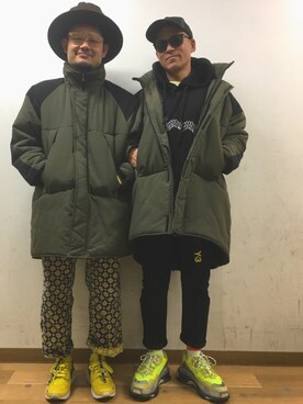 「WEGO（ウィゴー）のアイテム（ミリタリージャケット）」を使った、hiroxさん（メンズ・170cm）の冬コーディネート
