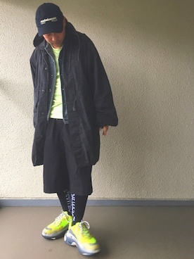 「Yeezy（イージー）のアイテム（キャップ）」を使った、hiroxさん（メンズ・170cm）の春コーディネート