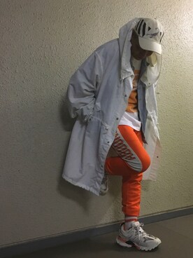 「Guess（ゲス）のアイテム（デニムジャケット）」を使った、hiroxさん（メンズ・170cm）の春コーディネート