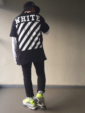 「unrelaxing（アンリラクシング）のアイテム（帽子）」を使った、hiroxさん（メンズ・170cm）の春コーディネート