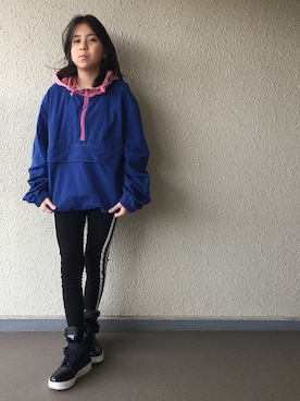 「STUSSY（ステューシー）のアイテム（ナイロンジャケット）」を使った、hiroxさん（メンズ・170cm）の春コーディネート