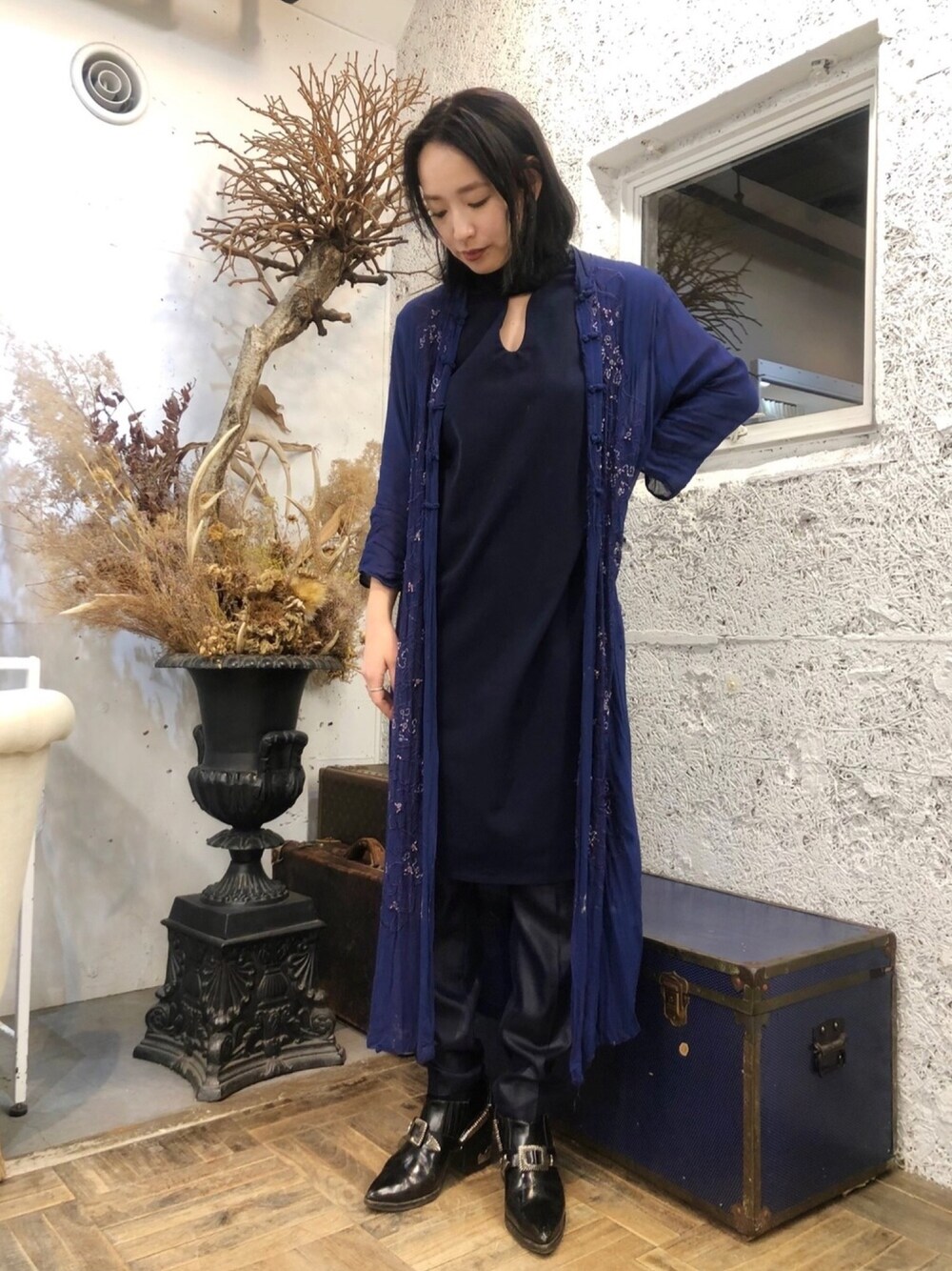 【美品】TOGA PULLA メタル　カウボーイブーティ　ポインテッドトゥ 美品】TOGA PULLA メタル カウボーイブーティ ポインテッドトゥ 美品