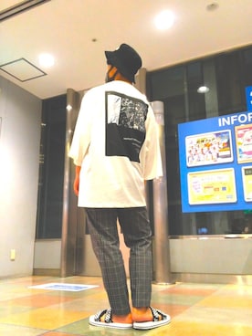 「VANS（バンズ）のアイテム（サンダル）」を使った、oＹさん（メンズ・161cm）の夏コーディネート
