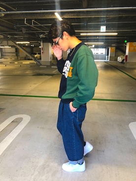 「STUDIO SEVEN（スタジオ セブン）のアイテム（スウェット）」を使った、1_shun_ishiharaさん（メンズ・176cm）の秋コーディネート