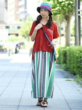 こがっちさん（レディース・163cm）の夏コーディネート