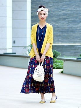 ボタニカルドッキングワンピースを使った人気ファッションコーディネート Wear