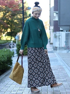 「アンティーク」｜こがっちさん（レディース・163cm）の冬コーディネート