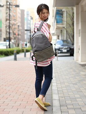 「チチカカ」｜「アイテム（その他シューズ）」を使った、こがっちさん（レディース・163cm）の春コーディネート