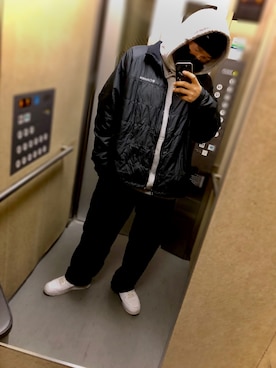 「VANS（バンズ）のアイテム（ニットキャップ/ビーニー）」を使った、takotakoさん（メンズ・175cm）の冬コーディネート