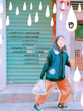 「TYAKASHAのアイテム（ジャケット/アウター）」を使った、雪球二世さん（レディース・161cm）の冬コーディネート