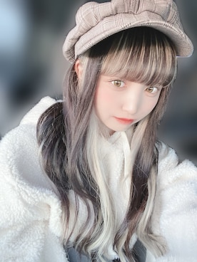 「アイテム（キャスケット）」を使った、亜美さん（レディース・163cm・10代）の秋コーディネート