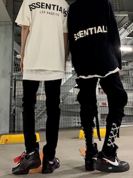 「オフホワイト」｜「アイテム（レッグウェア）」を使った、tentoさん（メンズ・180cm）の夏コーディネート