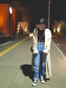 「mysty woman（ミスティウーマン）のアイテム（その他アウター）」を使った、なぎミさん（レディース・152cm）の秋コーディネート