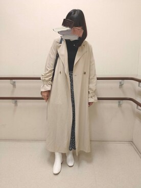 「mysty woman（ミスティウーマン）のアイテム（その他アウター）」を使った、なぎミさん（レディース・152cm）の秋コーディネート