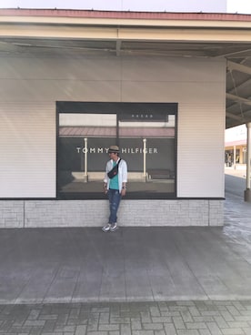 「Manhattan Portage（マンハッタンポーテージ）のCROCODILE Pattern Alleycat Waist Bag（ボディバッグ/ウエストポーチ）」を使った、Nao♪ さん（メンズ・175cm）の夏コーディネート