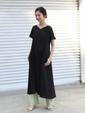 「SLOBE IENA（スローブイエナ）のアイテム（ワンピース/ドレス）」を使った、tsugumiさん（レディース・160cm）の春コーディネート