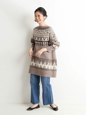 「SLOBE IENA（スローブイエナ）のアイテム（バレエシューズ）」を使った、tsugumiさん（レディース・160cm）の秋コーディネート