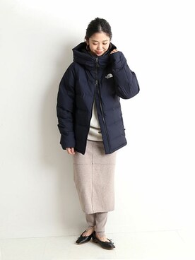 「スローブイエナ」｜「アイテム（ダウンジャケット/コート）」を使った、tsugumiさん（レディース・160cm）の秋コーディネート