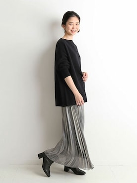 「アンゴラニット」｜tsugumiさん（レディース・160cm）の秋コーディネート