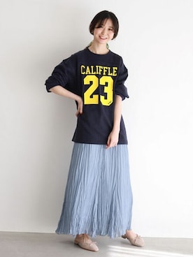 「スローブイエナ」｜「アイテム（財布/小物）」を使った、tsugumiさん（レディース・160cm）の春コーディネート