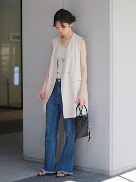 「スローブイエナ」｜「アイテム（アクセサリー）」を使った、tsugumiさん（レディース・160cm）の春コーディネート