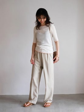 「SLOBE citron.（スローブシトロン）のアイテム」を使った、tsugumiさん（レディース・160cm）の夏コーディネート