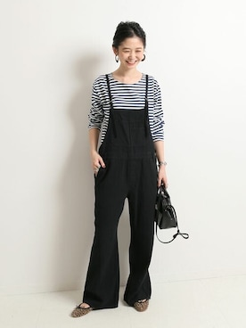 「スローブイエナ」｜「アイテム（オールインワン・サロペット）」を使った、tsugumiさん（レディース・160cm）の夏コーディネート