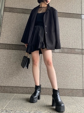 「handmade」｜「アイテム（ブーツ）」を使った、ゆうみさん（レディース・167cm）の夏コーディネート