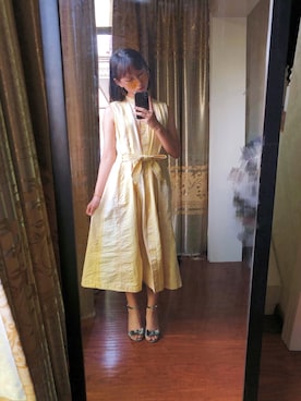 「通勤穿搭」｜「アイテム（ジャンパースカート）」を使った、无限非概率驱动器さん（レディース・164cm）の秋コーディネート